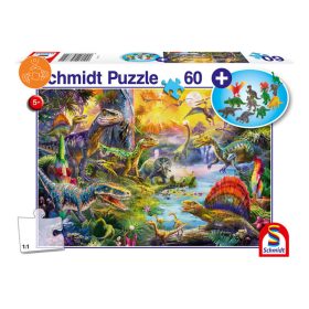   Schmidt Spiele Dinosaurs (set of figurines), 60 db (56372) Gyerek Kirakó