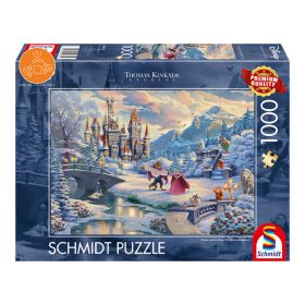   Schmidt Spiele Disney, Szépség és a Szörnyeteg téli varázsa 1000 db (59671) Kirakó