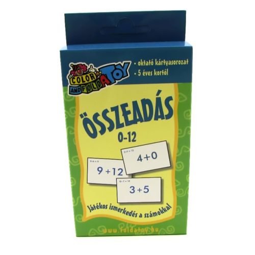  Összeadás oktatókártya 0-10