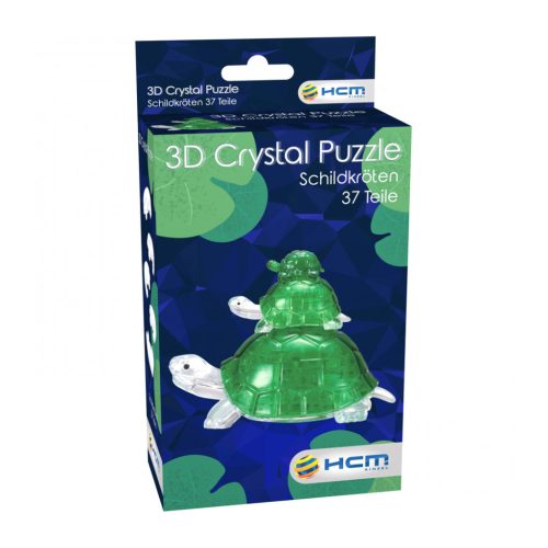  3D Kristály kirakó teknős, 37 db