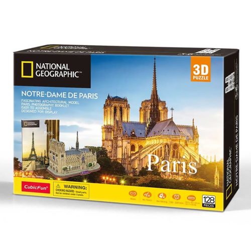  3D puzzle City Travel Paris, Notre Dame - 128 db