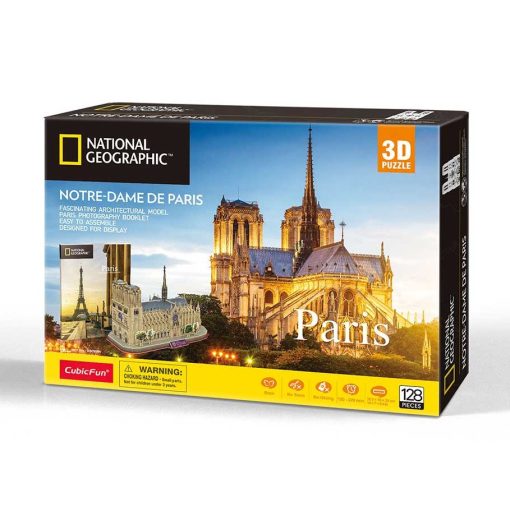 3D puzzle City Travel Paris, Notre Dame - 128 db