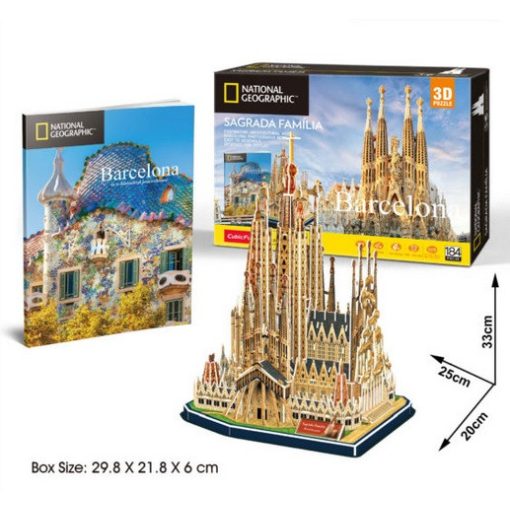 3D puzzle City Travel Barcelona, Sagrada Família - 184 db