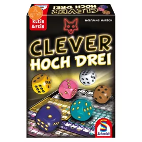   Schmidt Spiele Clever hoch Drei (49384) Clever cubed társasjáték (88411) (Magyar játékszabállyal)