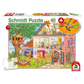   Schmidt Spiele Mechanic, with tool 40 db (56375)  Gyerek kirakó