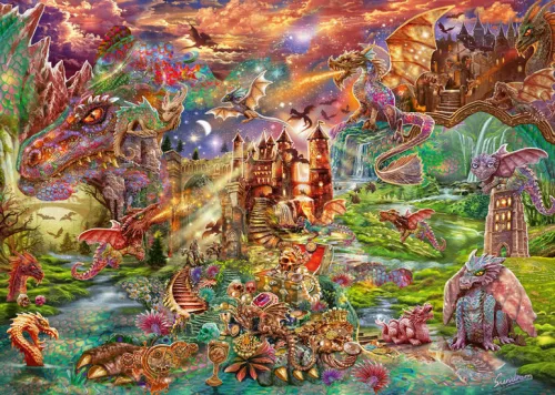 Schmidt Spiele Dragons treasure, 2000 db (58971) Kirakó