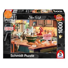   Schmidt Spiele Steve Read: A konyhaasztalnál Secret Puzzle, 1000 db (59919) Kirakó