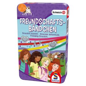   Schmidt Spiele Schleich Horse Club, Friendship bracelets,  társasjáték fémdobozban (51440) 