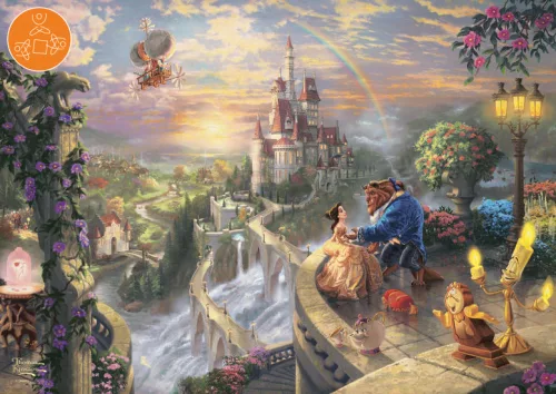 Schmidt Spiele Disney, Szépség és a Szörnyeteg - A kastély teraszán 500 db (59926) Kirakó