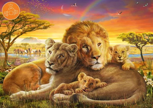 Schmidt Spiele Loving Lions, 1000 db (58987) Kirakó