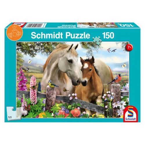  Schmidt Spiele Mare and foal, 150 db (56421) Gyerek Kirakó