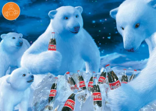 Schmidt Spiele Coca Cola - Polar bears, 1000 db (59913) Kirakó