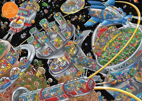 Schmidt Spiele Space Colony, 1000 db (59967) Kirakó