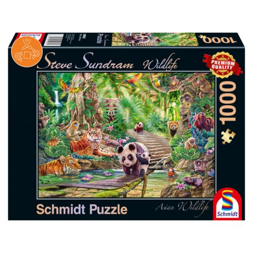 Schmidt Spiele Asian Wildlife, 1000 db (59962) Kirakó