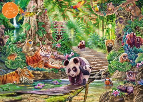 Schmidt Spiele Asian Wildlife, 1000 db (59962) Kirakó