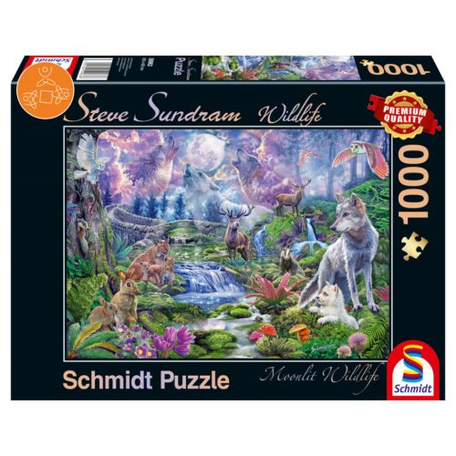  Schmidt Spiele Moonlit Wildlife, 1000 db (59963) Kirakó