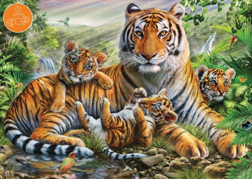 Schmidt Spiele Tiger and Cubs, 1000 db (58986) Kirakó