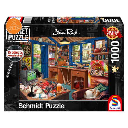  Schmidt Spiele Steve Read: Apa műhelye, Secret Puzzle, 1000 db (59977) Kirakó