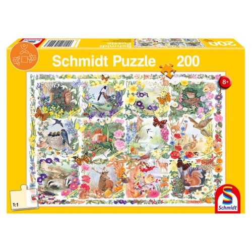 Schmidt Spiele Through the seasons with animals and flowers, 200 db (56422)
