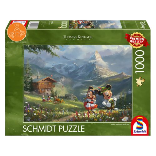  Schmidt Spiele Disney, Mickey & Minnie az Alpokban 1000 db (59938) Kirakó