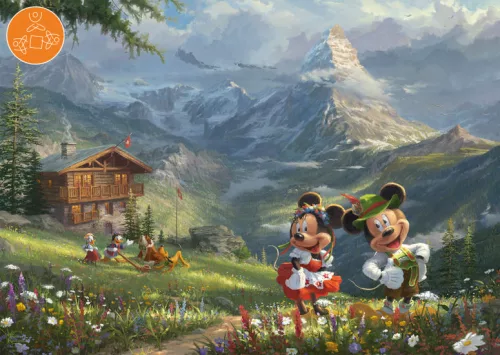 Schmidt Spiele Disney, Mickey & Minnie az Alpokban 1000 db (59938) Kirakó