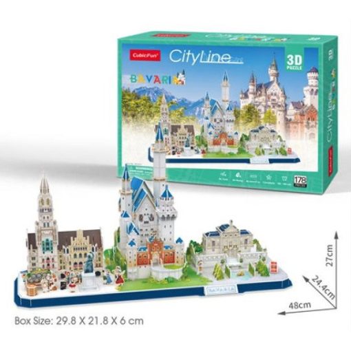 3D puzzle City Line Németo. Bajoro. - 178 db