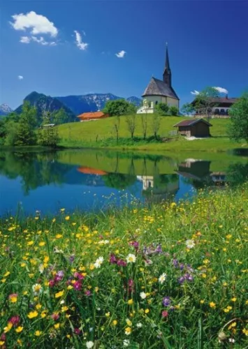 Schmidt Spiele Inzell, Einsiedlhof and St. Nicholas Church, 1000 db (57391) Kirakó