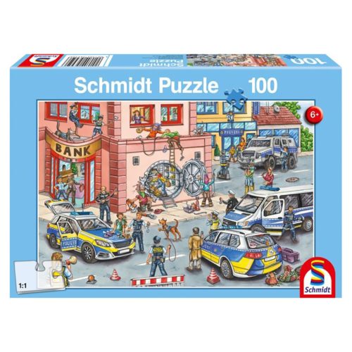  Schmidt Spiele Police operation, 100 db (56450) Gyerek Kirakó