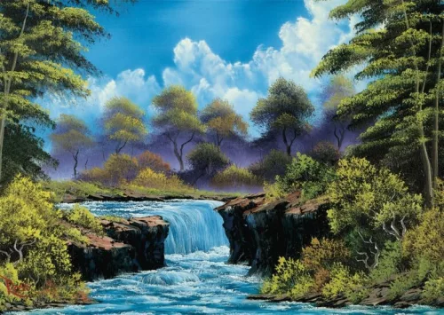 Schmidt Spiele Waterfall in the glade, 1000 db (57538) Kirakó