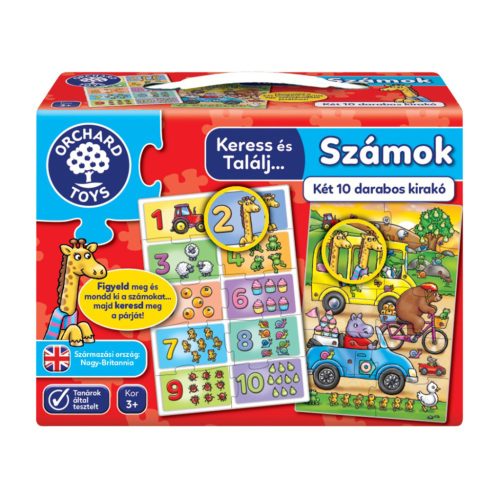  Keress És Találj…Számok Puzzle, 2x10 Db