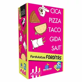   Cica, pizza, taco, gida, sajt - Fordulatos fordítás kártyajáték