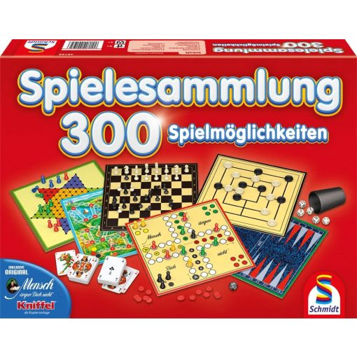 300er Spielesammlung rot (49195) Társasjáték