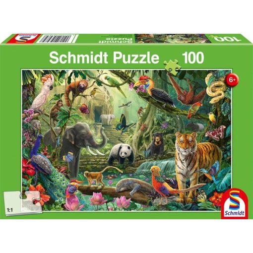 Colourful jungle wildlife (56485) Gyerek kirakó