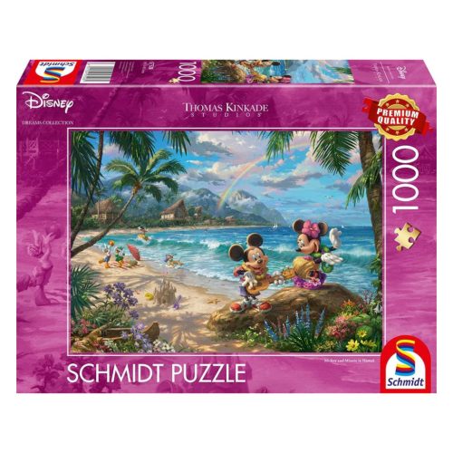  Schmidt Spiele Disney, Minnie & Mickey in Hawaii, 1000 db (57528) Kirakó 