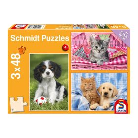   Schmidt Spiele My cutest baby animals, 3x48 db (56361) Gyerek kirakó 