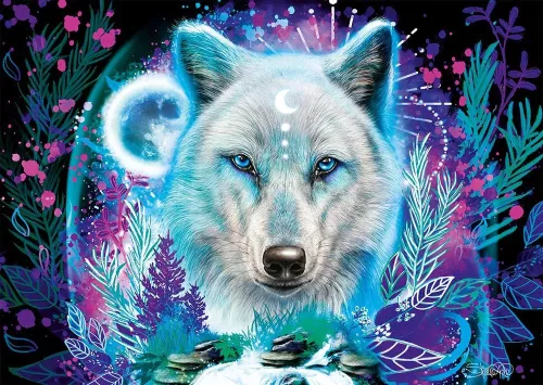 Schmidt Spiele Neon Arctic Wolf 1000 db (58515) Kirakó 