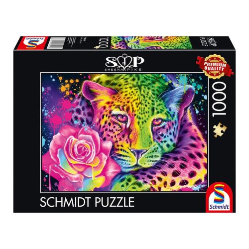  Schmidt Spiele Neon Rainbow Leopard 1000 db (58514) Kirakó 