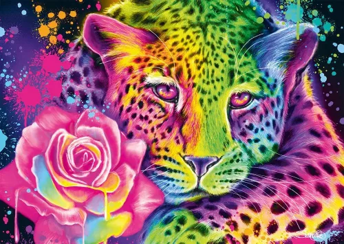 Schmidt Spiele Neon Rainbow Leopard 1000 db (58514) Kirakó 