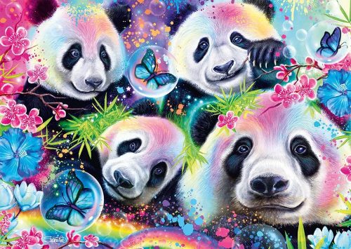 Schmidt Spiele Neon Rainbow Pandas 1000 db (58516) Kirakó 