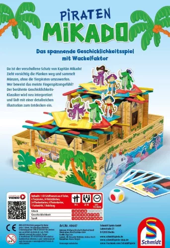 Schmidt Spiele Piraten-Mikado (40647) Gyerekjáték