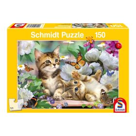   Schmidt Spiele Playful Kittens, 150 db (56468) Gyerek kirakó 