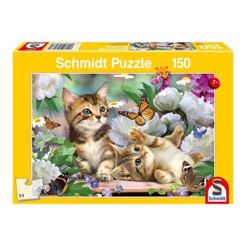  Schmidt Spiele Playful Kittens, 150 db (56468) Gyerek kirakó 
