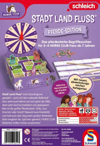 Schmidt Spiele Schleich, Horse Club, Stadt, Land, Fluss® (40649) Gyerekjáték