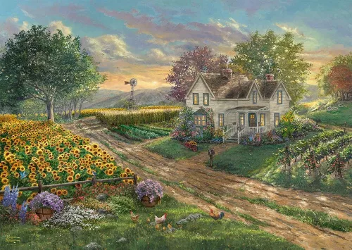 Schmidt Spiele Sunflower Fields 1000 db (58779) Kirakó 