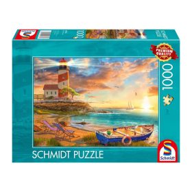   Schmidt Spiele Sunset over lighthouse bay 1000 db (59765) Kirakó 