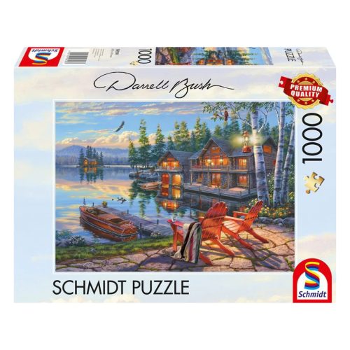  Schmidt Spiele The banks of Loon Lake, New York 1000 db (58530) Kirakó 