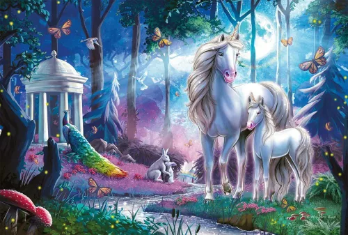 Schmidt Spiele Unicorn with foal, 200 db (56486) Gyerek kirakó 