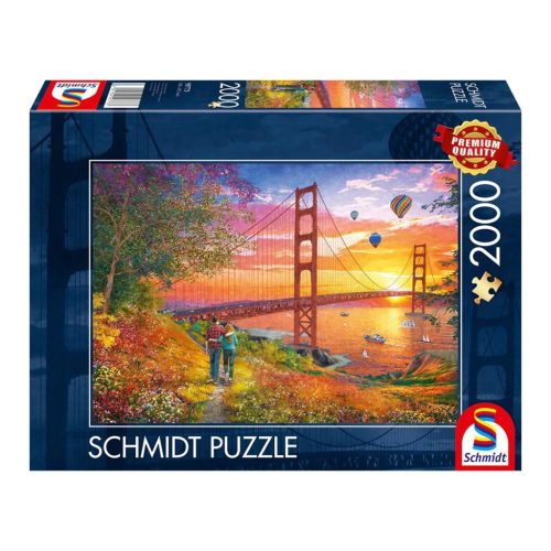  Schmidt Spiele Walking to the Golden Gate Bridge 2000 db (59773) Kirakó 