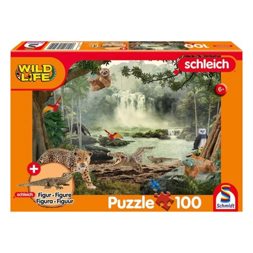  Schmidt Spiele Wild Life, In the Rainforest, 100 db (crocodile cub) (56467) Gyerek kirakó 