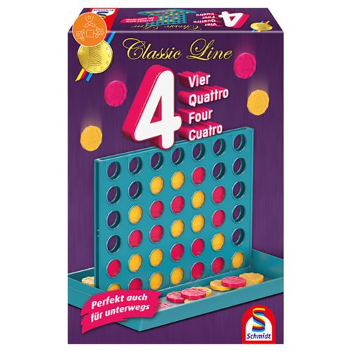 Schmidt Spiele Classic line, Vier társasjáték (49403) (Sérült dobozos!)